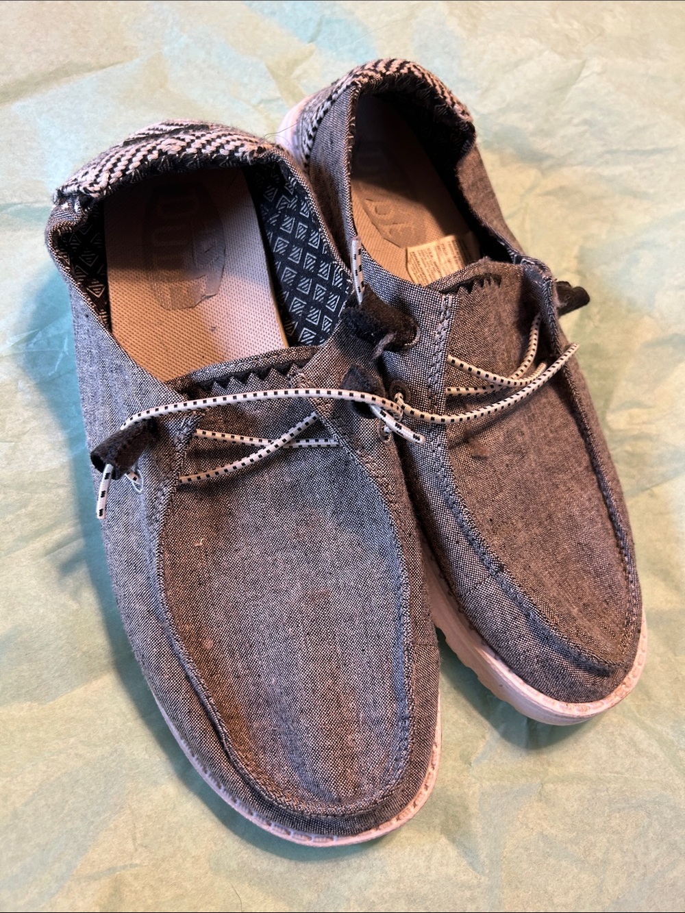 Hey Dude Women’s Slip-On Loafers in Heather Gray like new